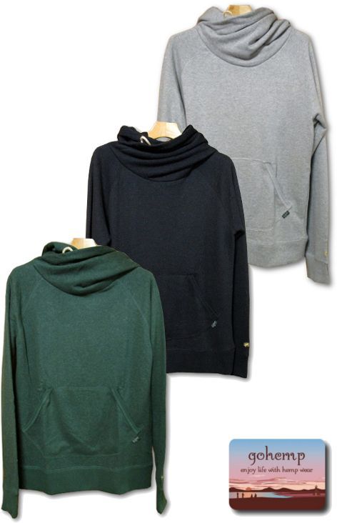 画像: GO HEMP - SHAWL HOODY