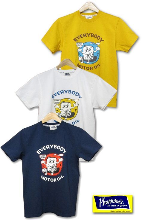 画像: PHERROW'S - ''EVERYBODY MOTOR OIL'' Tシャツ