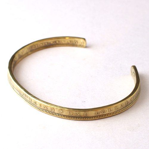 画像: Atease - MORGAN COIN BRASS BRACELET