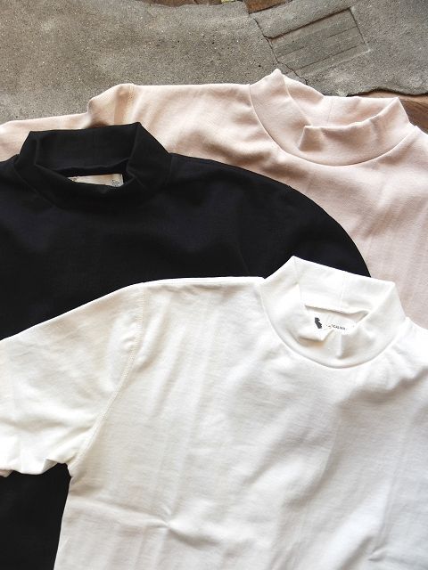 画像: LOCALINA - Flat Seam MockNeck Tee -plain-