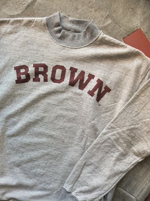 画像: SUNNY SPORTS - "BROWN" COLLEGE HIGHNECK SWEAT