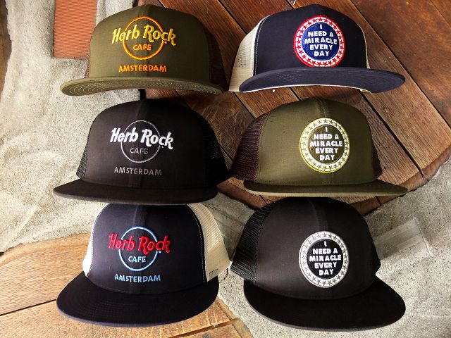 画像: GO HEMP - ”I NEED A MIRACLE EVERY DAY”＆”Herb Rock CAFE” MESH CAP