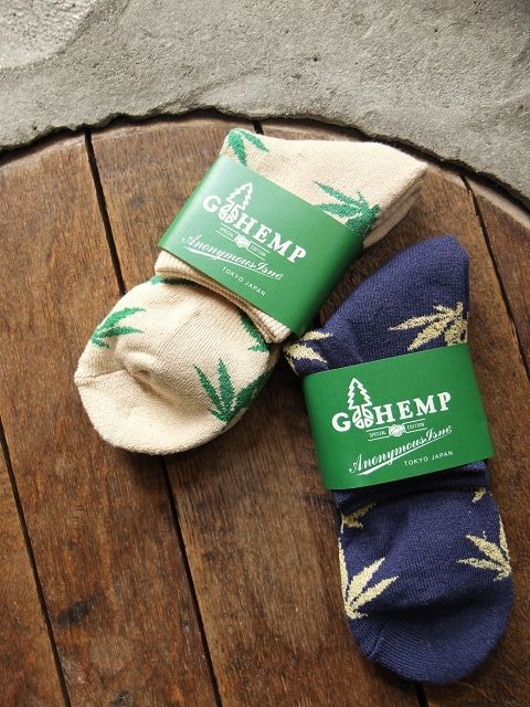 画像: GO HEMP - PATTERN PILE QUARTER SOCKS／×ANONYMOUSISM