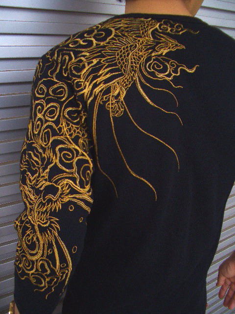 画像: ETERNAL「倉」より秋新作の7分袖T刺繍は 鯉龍鳳凰柄です！