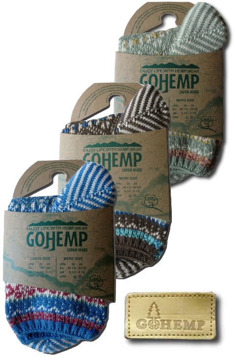 画像:  GO HEMP - BALTIC MIDDLE SOCKS　[GHS-016]　3カラー入荷！