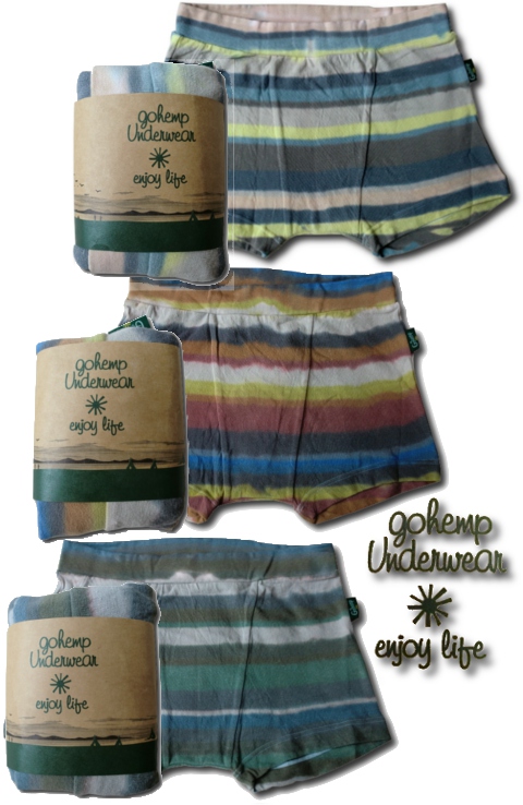 画像: GO HEMP -　SANTAFE BORDER UNDER SHORTS　3カラー入荷！