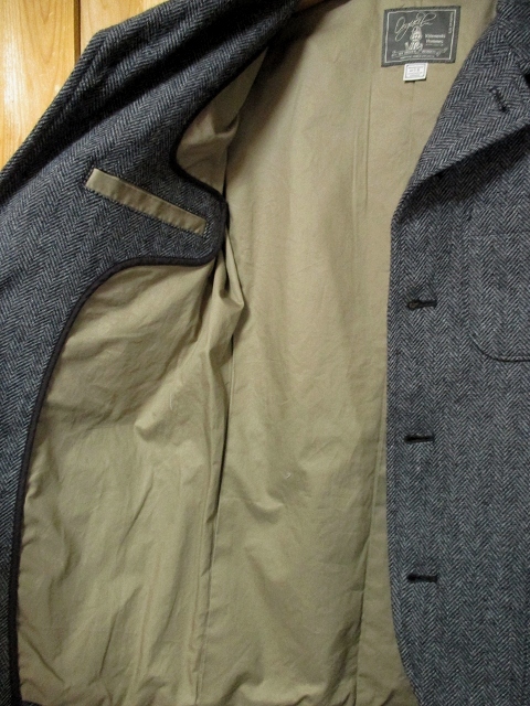 画像: ORGUEIL オルゲイユ - Sack Coat (Herringbone)　Gray