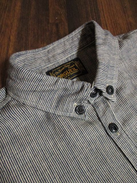 画像: ORGUEIL オルゲイユ - Button Down Shirts　Indigo Stripe