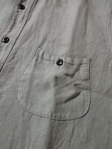 画像: ORGUEIL オルゲイユ - Linen round collar shirts　Gray