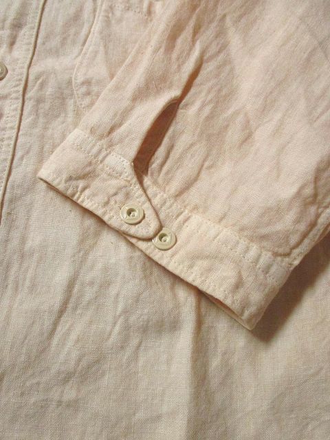 画像: ORGUEIL オルゲイユ - Linen round collar shirts　Beige