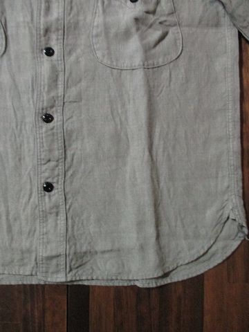 画像: ORGUEIL オルゲイユ - Linen round collar shirts　Gray