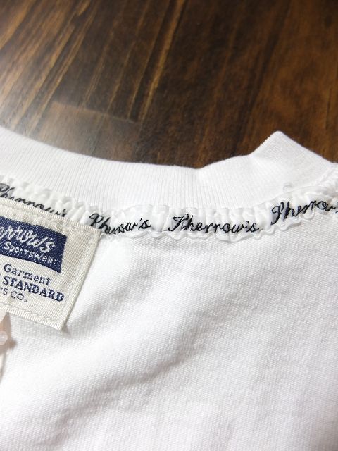 画像: PHERROW'S フェローズ - ''MFR PHERROW'S Co.''ワッペン付きプリントTシャツ　ホワイト