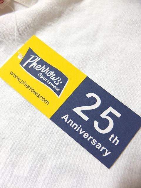画像: PHERROW'S フェローズ - '' 25th Anniversary '' プリントTシャツ　ホワイト