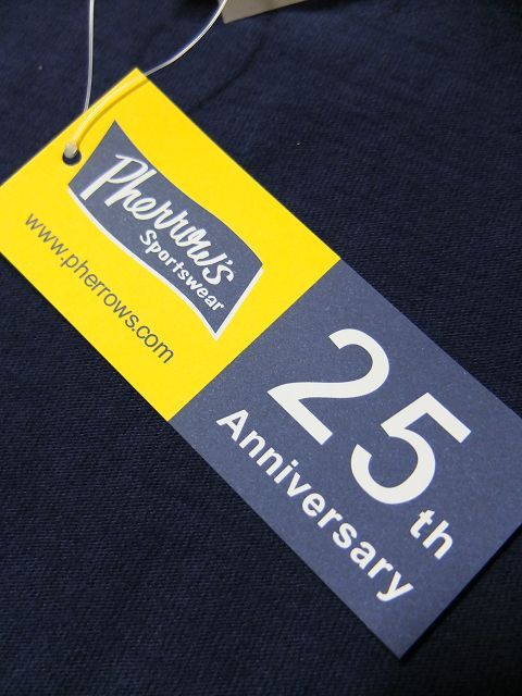 画像: PHERROW'S フェローズ - '' 25th Anniversary '' プリントTシャツ　インディゴブルー