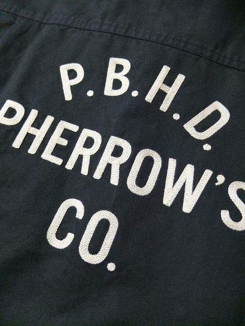画像: PHERROW'S フェローズ - '' 25th Anniversary '' カスタム半袖ワークシャツ　ダークネイビー