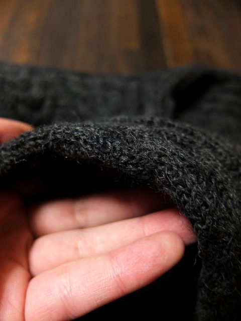 画像: ORGUEIL オルゲイユ - Cable Knit　Black　【MADE IN JAPAN】
