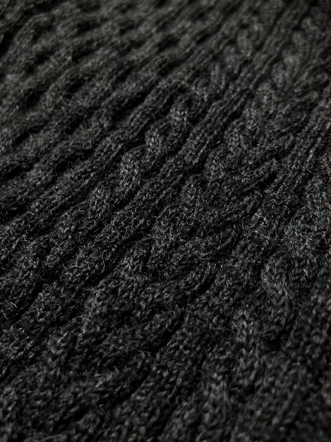 画像: ORGUEIL オルゲイユ - Cable Knit　Black　【MADE IN JAPAN】