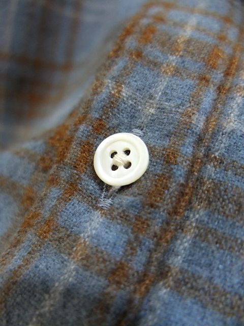 画像: ORGUEIL オルゲイユ - Classic Wool Shirt　Blue　【MADE IN JAPAN】