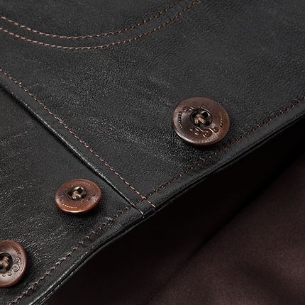 画像: ORGUEIL オルゲイユ - Cossack Jacket (Horse Leather)　Black　【MADE IN JAPAN】