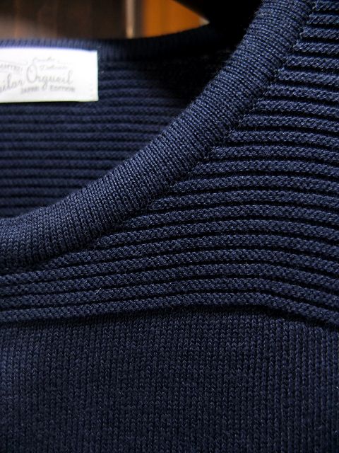 画像: ORGUEIL オルゲイユ - Knit Cardigan　Navy【MADE IN JAPAN】