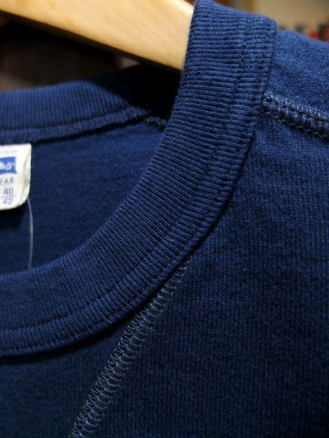 画像: PHERROW'S フェローズ - Vガゼット付きプレーンTシャツ　ネイビー　【MADE IN JAPAN】