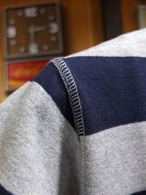 画像: PHERROW'S フェローズ -  度詰め天竺ボーダーTシャツ　A,グレー×ネイビー　【MADE IN JAPAN】
