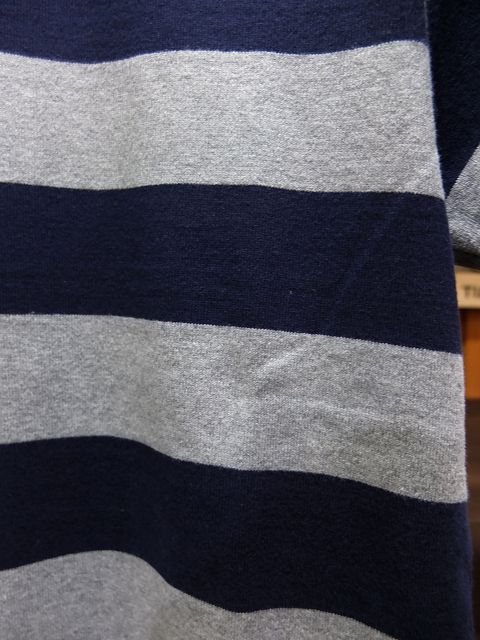 画像: PHERROW'S フェローズ -  度詰め天竺ボーダーTシャツ　A,グレー×ネイビー　【MADE IN JAPAN】