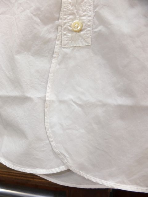 画像: PHERROW'S フェローズ - ラウンドカラー 半袖 ボタンダウンシャツ　ホワイト　【MADE IN JAPAN】