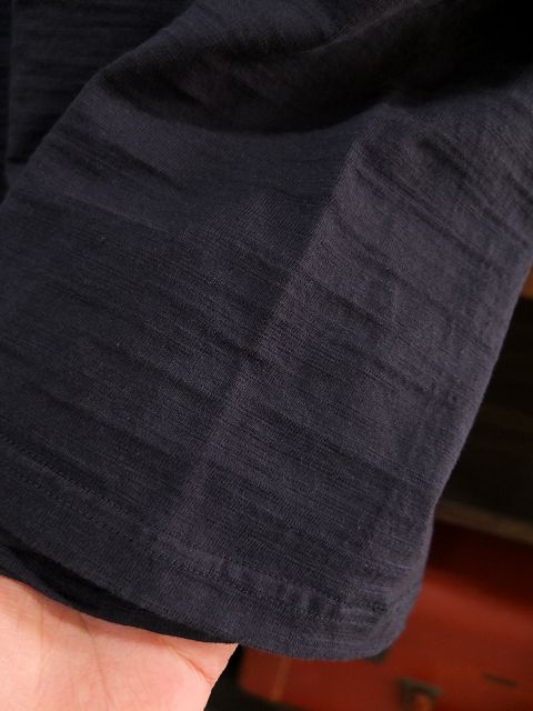 画像: PHERROW'S フェローズ - スラブコットンプレーンVネックTシャツ　S.ブラック　【MADE IN JAPAN】