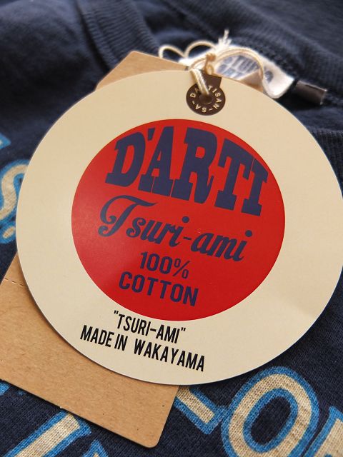 画像: STUDIO D'ARTISAN ダルチ - 吊り編みプリントTシャツ　ネイビー　【MADE IN JAPAN】　