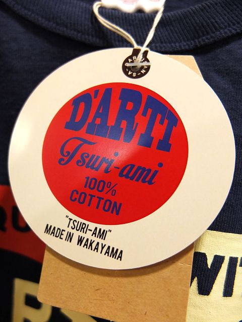 画像: STUDIO D'ARTISAN ダルチ - 吊り編みプリントTシャツ　ネイビー　【MADE IN JAPAN】　