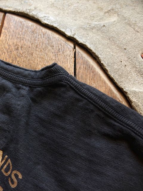 画像: ORGUEIL オルゲイユ - Crew Neck Print T-Shirt　Black　【MADE IN JAPAN】