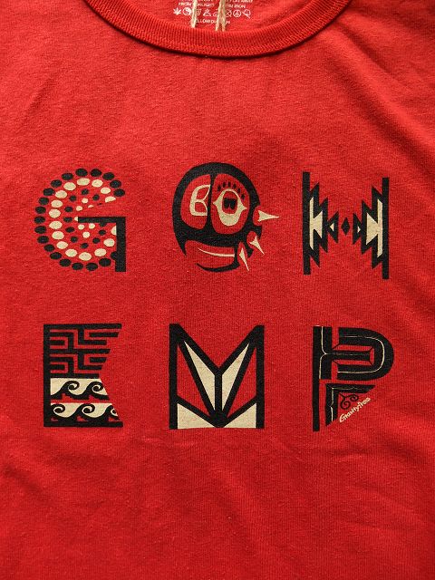 画像: GOHEMP ART LABO ゴーヘンプ - "pacific ring" by Gravityfree S/SL TEE　POPPY RED