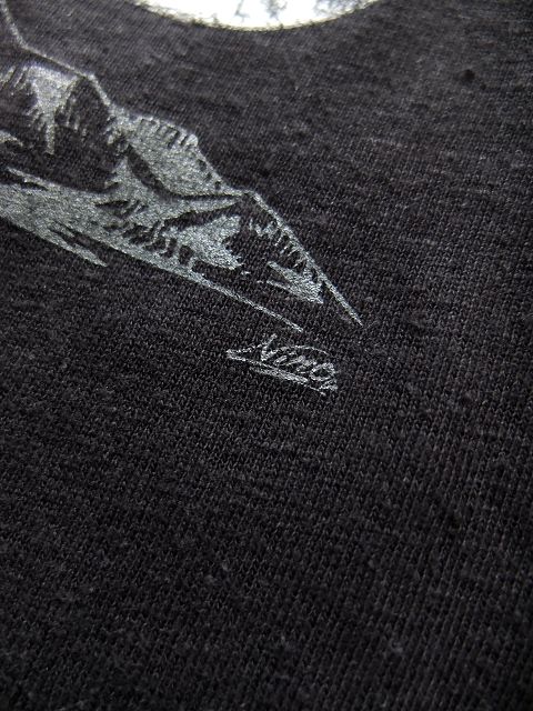 画像: GOHEMP ART LABO ゴーヘンプ - "HERVEST MOON" by NiNO S/SL TEE　GUNMETEAL GRAY