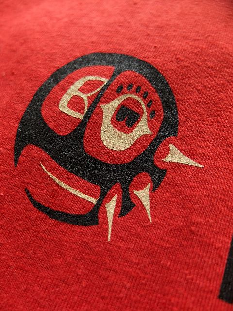 画像: GOHEMP ART LABO ゴーヘンプ - "pacific ring" by Gravityfree S/SL TEE　POPPY RED