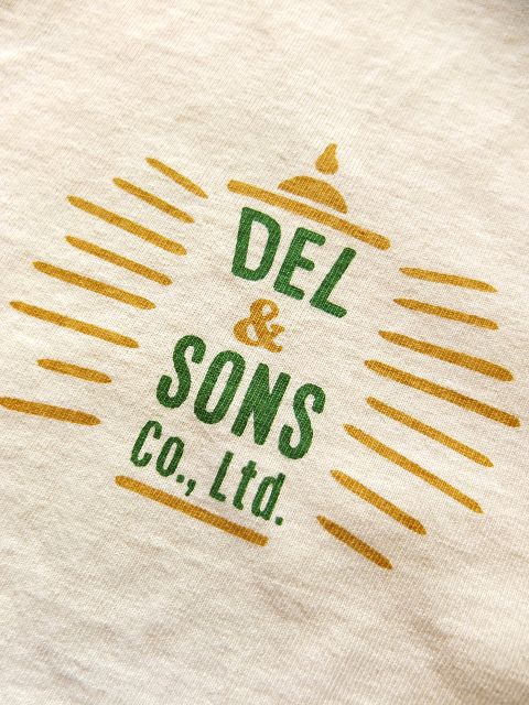 画像: PHERROW'S フェローズ - DEL AND SONS プリントTシャツ　オフホワイト