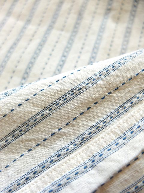 画像: ORGUEIL オルゲイユ - Band Collar Shirt　Stripe　【MADE IN JAPAN】
