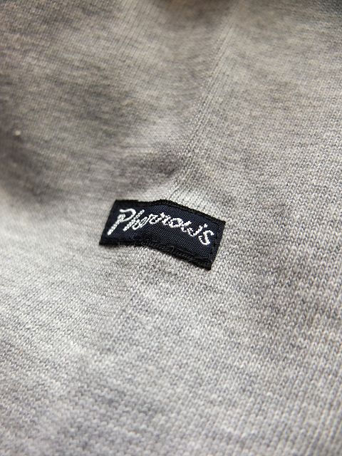 画像: PHERROW'S フェローズ - バスクシャツ・ロンTee　杢グレー　【MADE IN JAPAN】