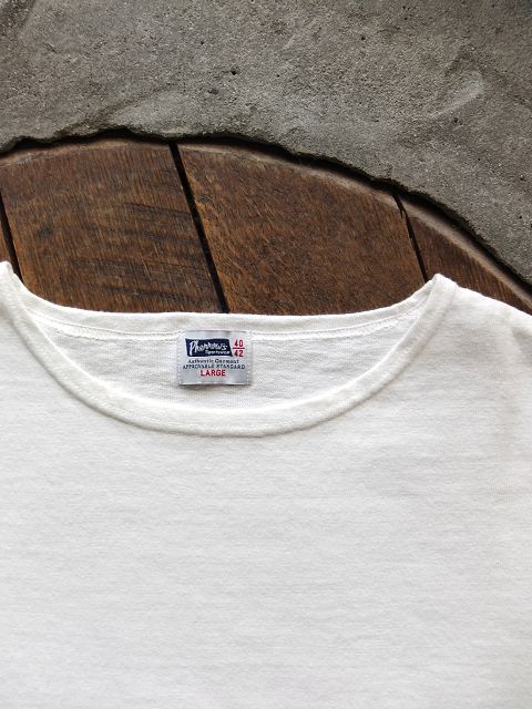 画像: PHERROW'S フェローズ - バスクシャツ・ロンTee　ホワイト　【MADE IN JAPAN】