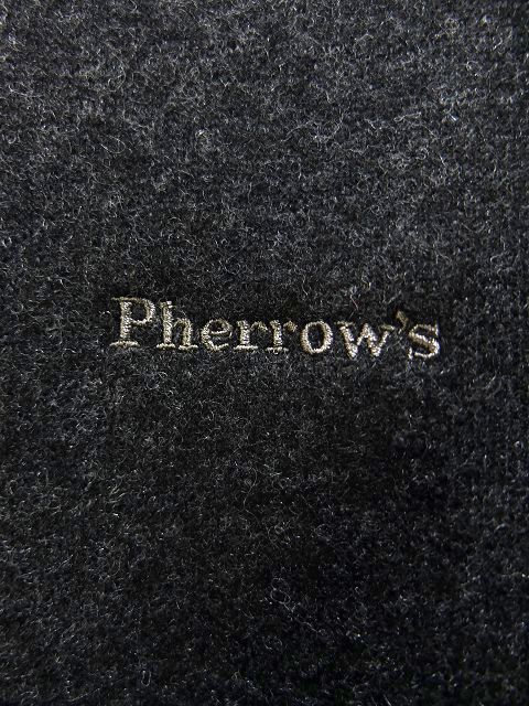 画像: PHERROW'S フェローズ - ウールカーディガン　チャコール　【MADE IN JAPAN】