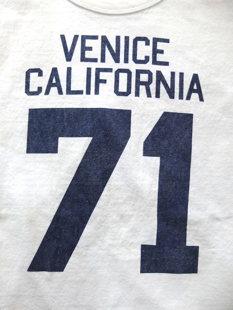 画像: PHERROW'S フェローズ -  VENICE CAL 71 フットボールTシャツ 　ホワイト　【MADE IN JAPAN】