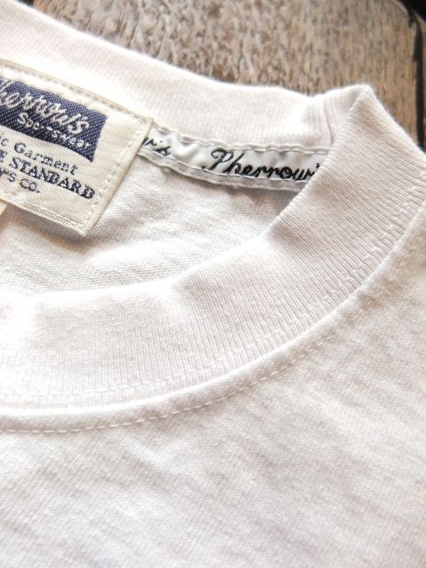 画像: PHERROW'S フェローズ - 3D風ロゴ Tシャツ　ホワイト