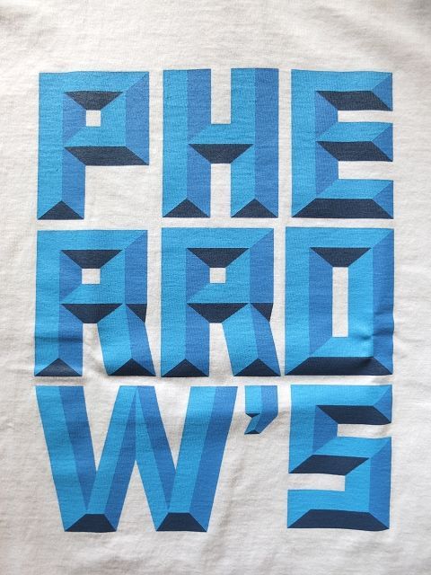 画像: PHERROW'S フェローズ - 3D風ロゴ Tシャツ　ホワイト