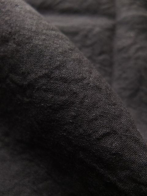 画像: ORGUEIL オルゲイユ - Band Collar Shirt　Black　【MADE IN JAPAN】