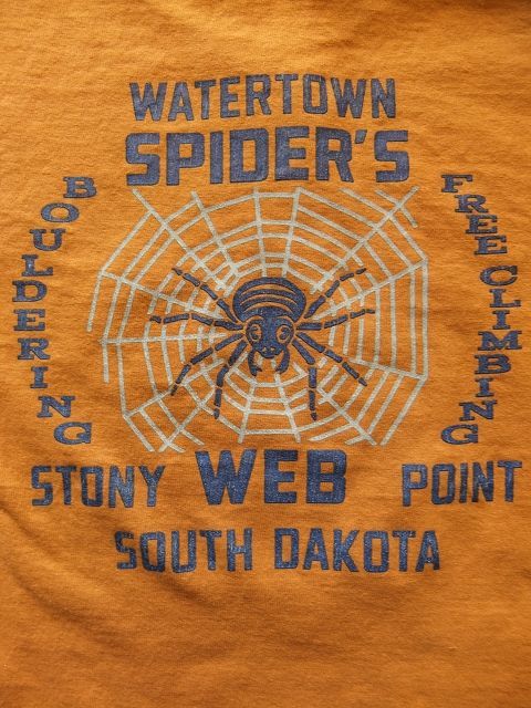 画像: PHERROW'S フェローズ - SPIDER'S WEB Tシャツ　マッドイエロー