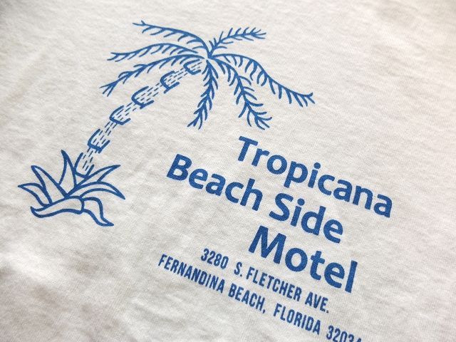 画像: PHERROW'S フェローズ -  ”Tropicana Beach Side Motel”プリントTシャツ　ホワイト　【MADE IN JAPAN】