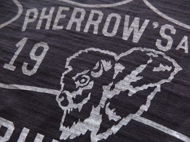 画像: PHERROW'S フェローズ - ”PHERROW'S AND CO”プリントTシャツ　S,ブラック　【MADE IN JAPAN】