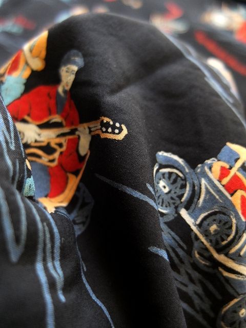 画像: ORGUEIL オルゲイユ - Open Collared Shirt　Black　【MADE IN JAPAN】