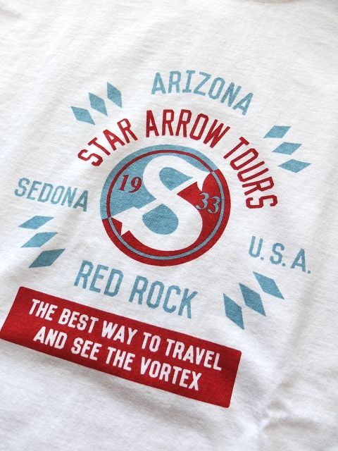 画像: PHERROW'S フェローズ - STAR ARROW TOUR Tシャツ　ホワイト