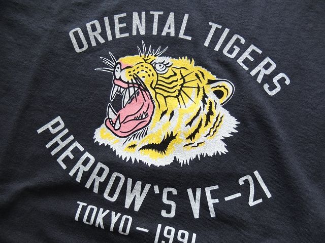 画像: PHERROW'S フェローズ - ORIENTAL TIGERS Tシャツ　S,ブラック